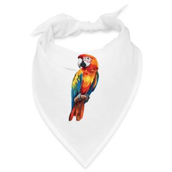 Papageie Papagei - Bandana - Weiß - Vorne