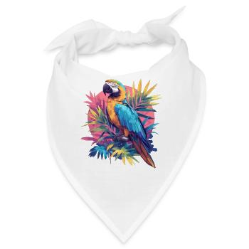 Papageie Papagei - Bandana - Weiß - Vorne