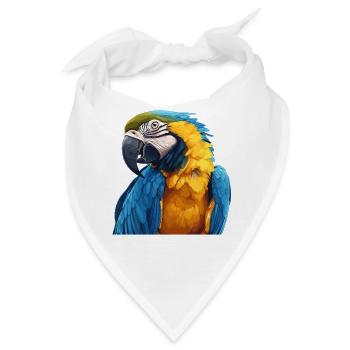 Papageie Papagei - Bandana - Weiß - Vorne