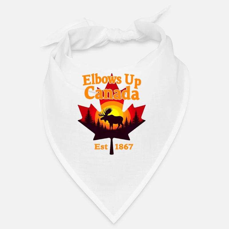 Elbows Up Canada Est 1867 Elch Bandana