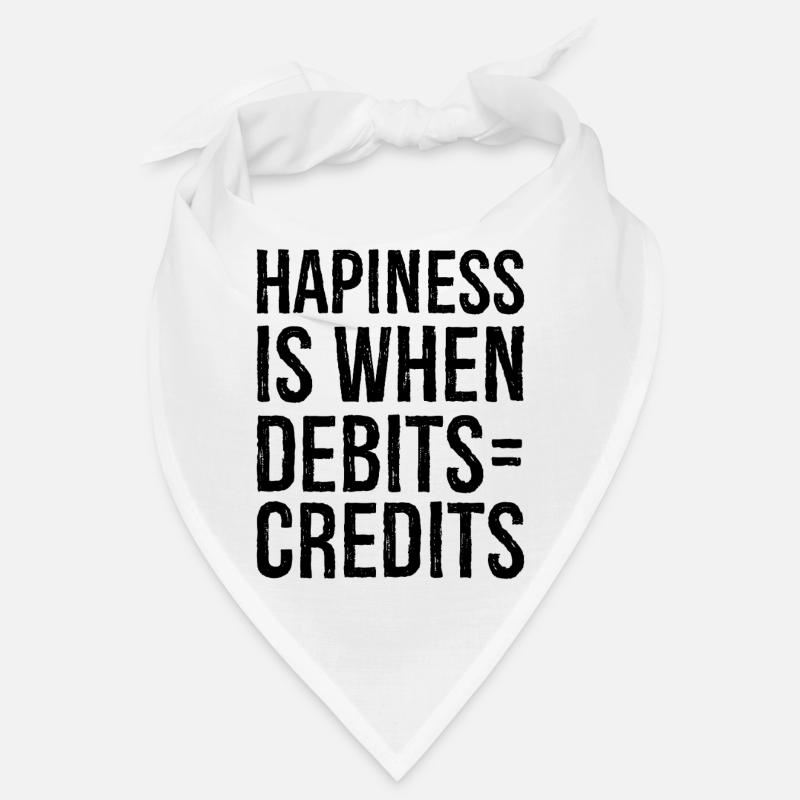hapiness is when debits credits Bandana