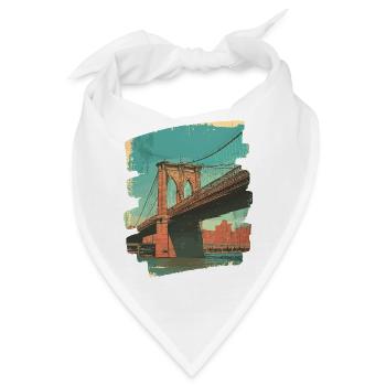 Brooklyn Bridge - Bandana - Weiß - Vorne