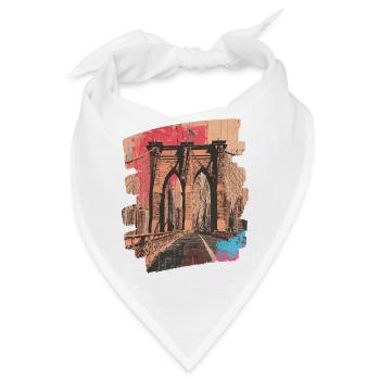 Brooklyn Bridge - Bandana - Weiß - Vorne