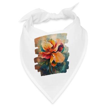 Frühling Frühlingsanfang Blume Blumen - Bandana - Weiß - Vorne