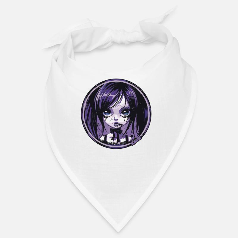 Gothic Chibi Mädchen – Dunkle Ästhetik Bandana