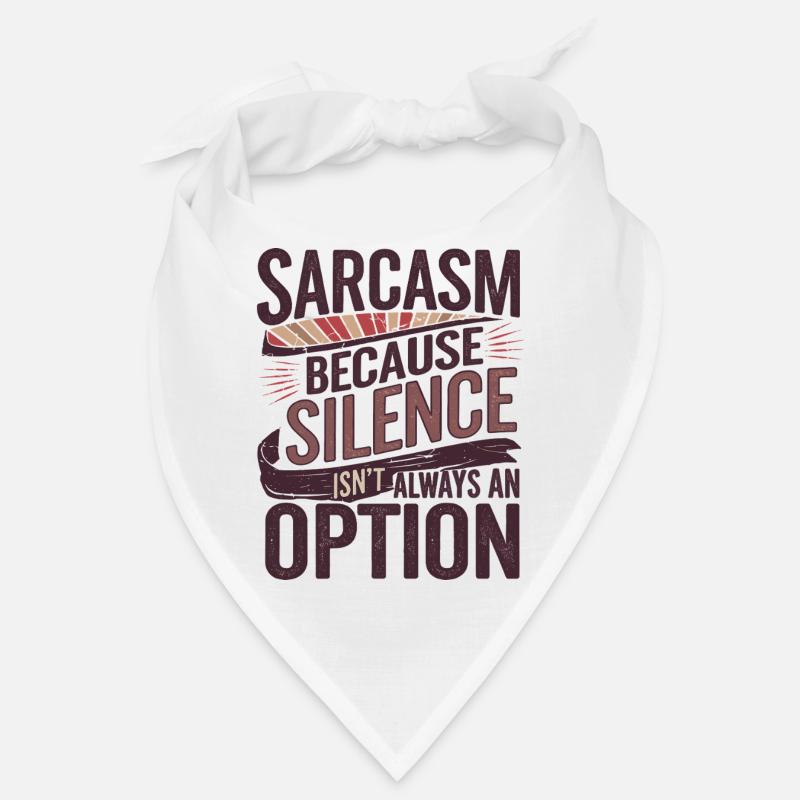 Sarcasm – Silence Isn't Always an Option Retro Bandana
