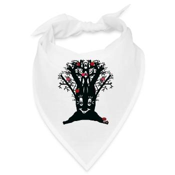 lustiger Apfelbaum Apfel Äpfel - Bandana - Weiß - Vorne