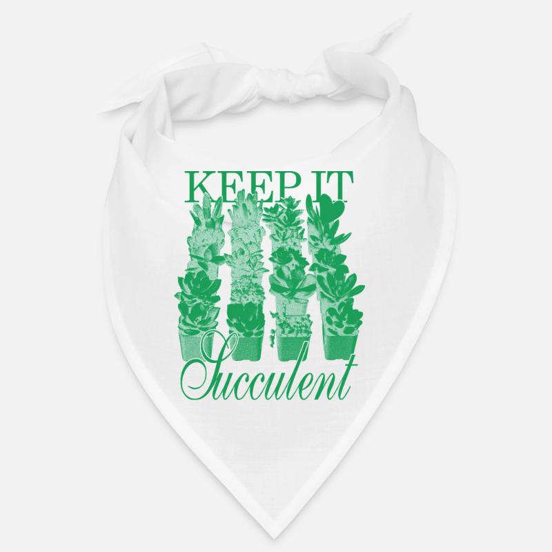 Keep It Succulent - Succulentes vertes Bandana