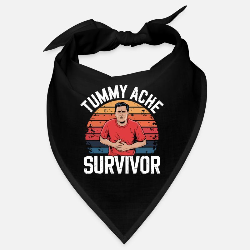 Stomach Ache, Survivor, Humorous Expression Bandana