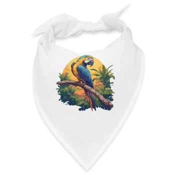 Papageie Papagei - Bandana - Weiß - Vorne
