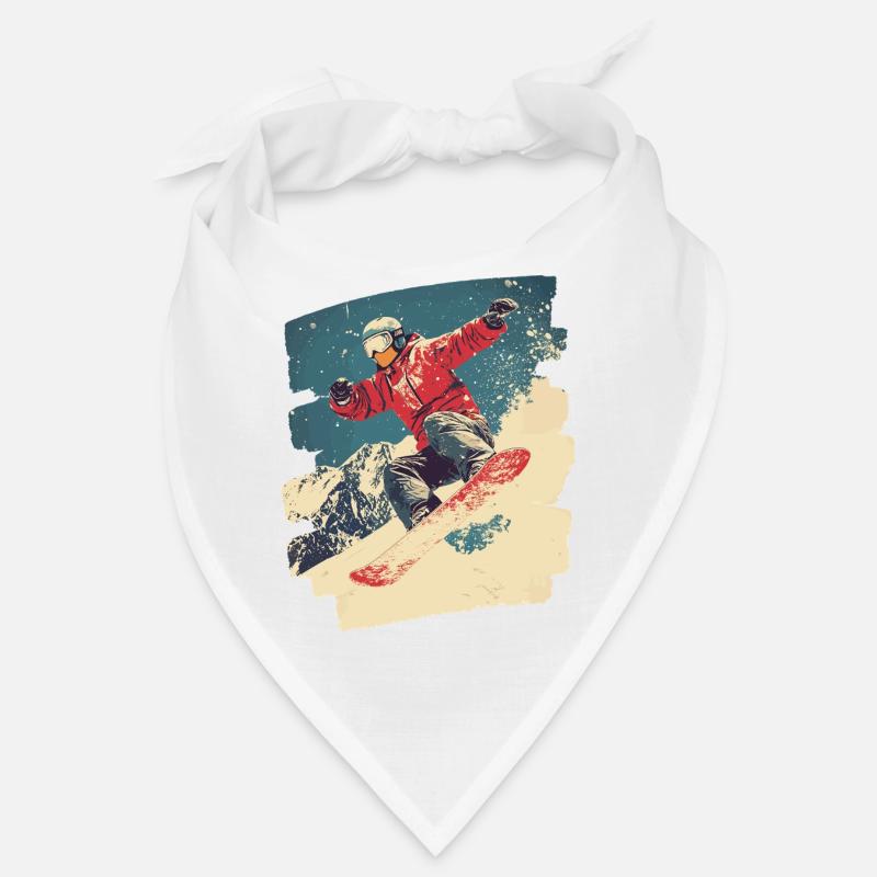 Snowboarder Pulverschnee Bandana