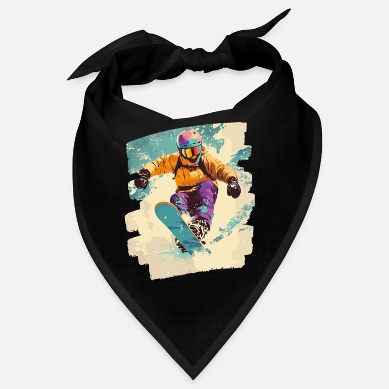 Snowboarder poudreuse Bandana