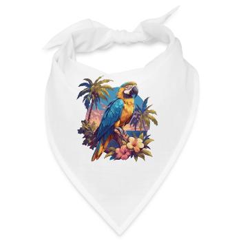 Papageie Papagei - Bandana - Weiß - Vorne