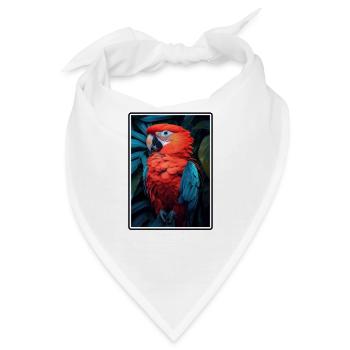 Papageie Papagei - Bandana - Weiß - Vorne
