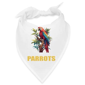 Papageie Papagei - Bandana - Weiß - Vorne