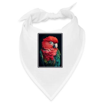 Papageie Papagei - Bandana - Weiß - Vorne