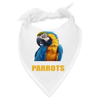 Papageie Papagei - Bandana - Weiß - Vorne