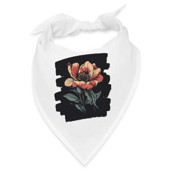 Frühling Frühlingsanfang Blume Blumen - Bandana - Weiß - Vorne