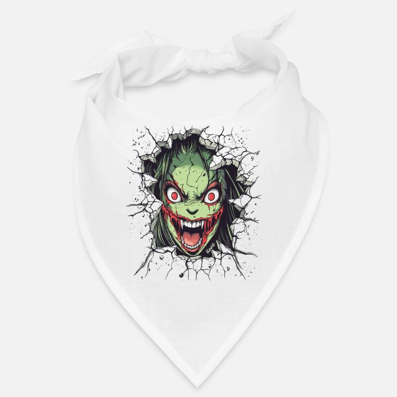 Un monstre effrayant traverse le mur Bandana