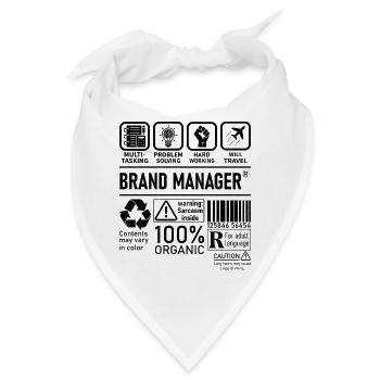 Brand Manager multi tasking problem solving - Bandana - Weiß - Vorne