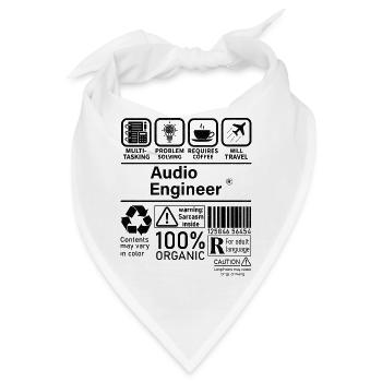 Audio Engineer multi tasking problem solving - Bandana - Weiß - Vorne