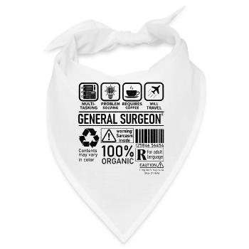 General Surgeon multi tasking problem solving - Bandana - Weiß - Vorne