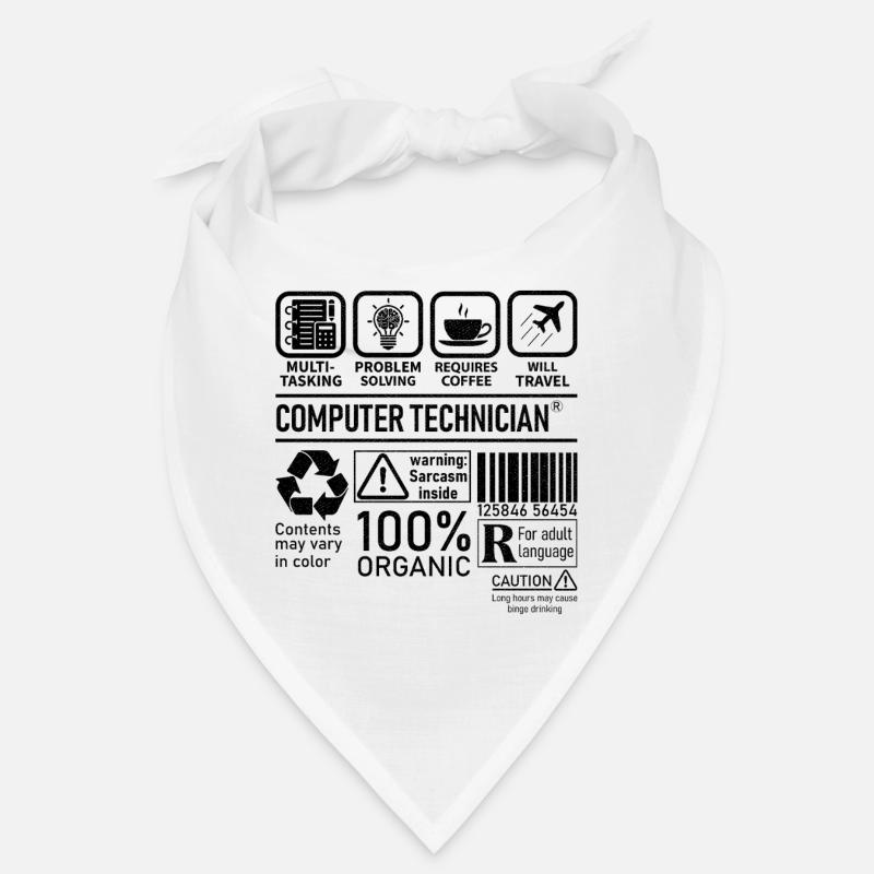 Computer Technician multi tasking problem solving Bandana