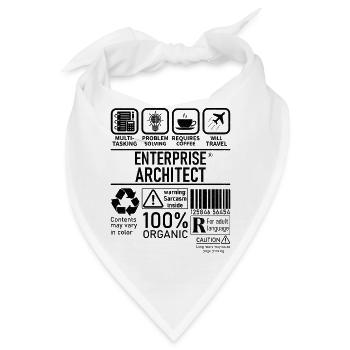 Enterprise Architect multi tasking problem solving - Bandana - Weiß - Vorne