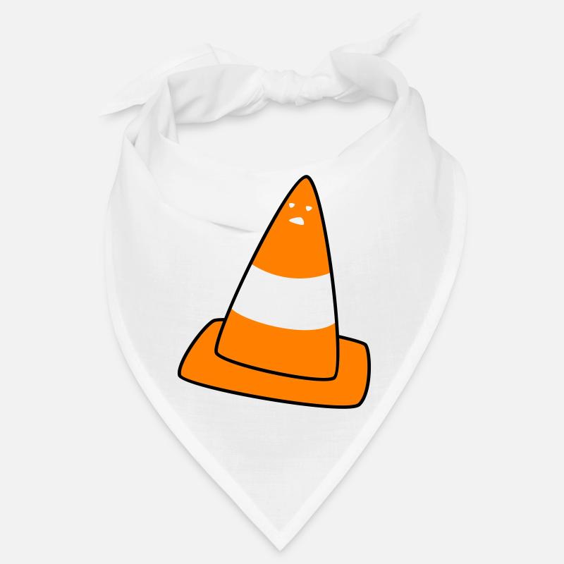 cône de signalisation avec visage Bandana