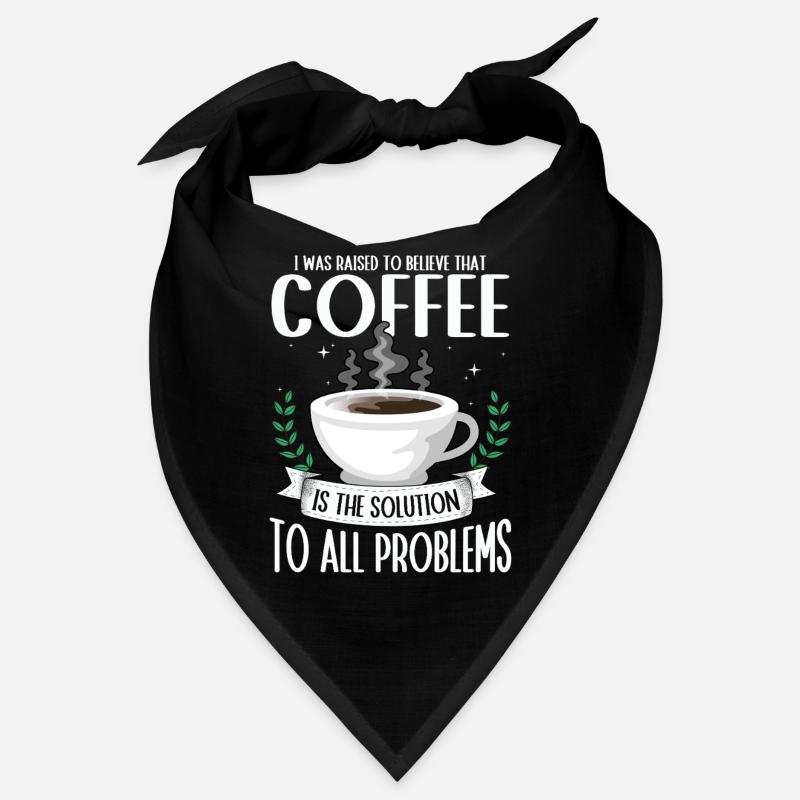 Coffee: the solution to all problems Coffee Bandana