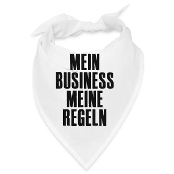 Mein Business meine Regeln für Unternehmer - Bandana - Weiß - Vorne
