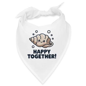 GEMEINSAM GLÜCKLICH - Bandana - Weiß - Vorne