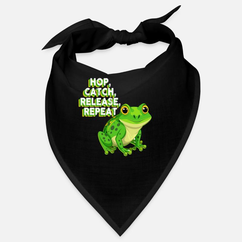 Hop Catch Release Repeat Frog Humor Bandana