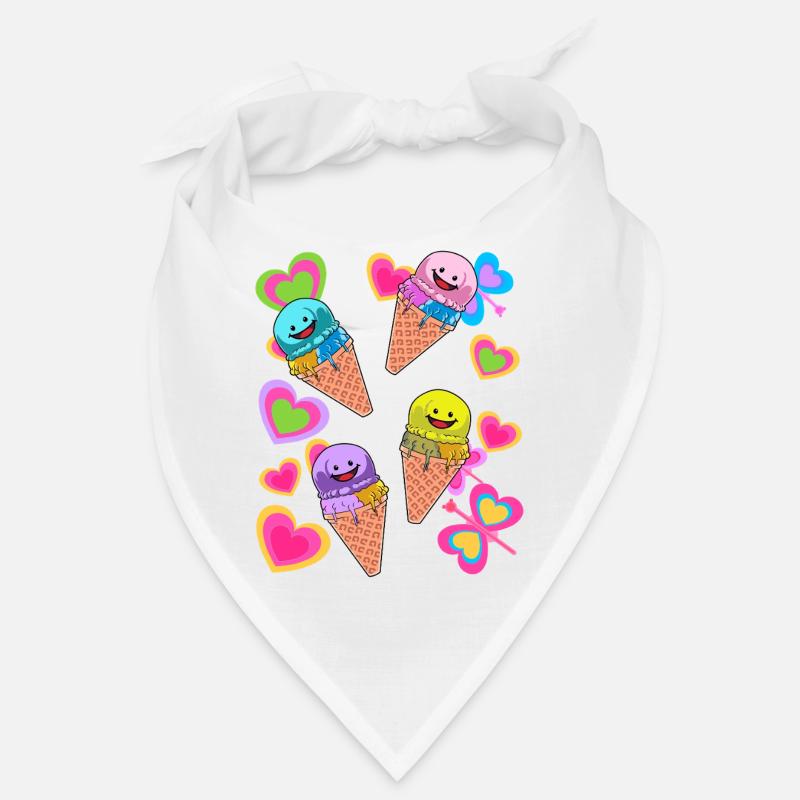 Eis Eiskreme Sommer Kind Kinder Bandana