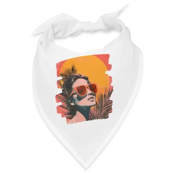Sommer Retro - Bandana - Weiß - Vorne