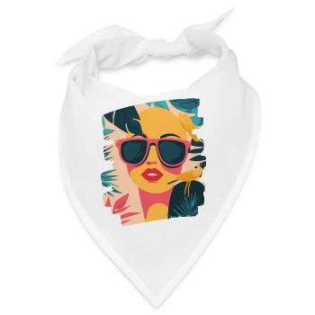 Sommer Retro - Bandana - Weiß - Vorne