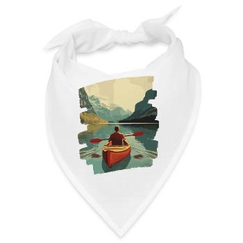 Kajak Kajakfahrer Kajakfahren Outdoor - Bandana - Weiß - Vorne