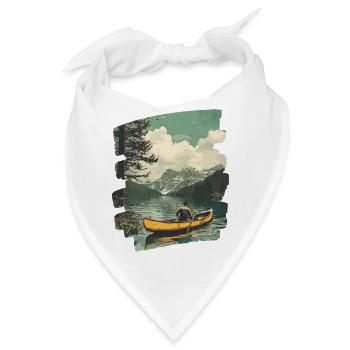 Kajak Kajakfahrer Kajakfahren Outdoor - Bandana - Weiß - Vorne