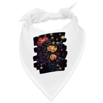Frühling Frühlingsanfang Blume Blumen - Bandana - Weiß - Vorne