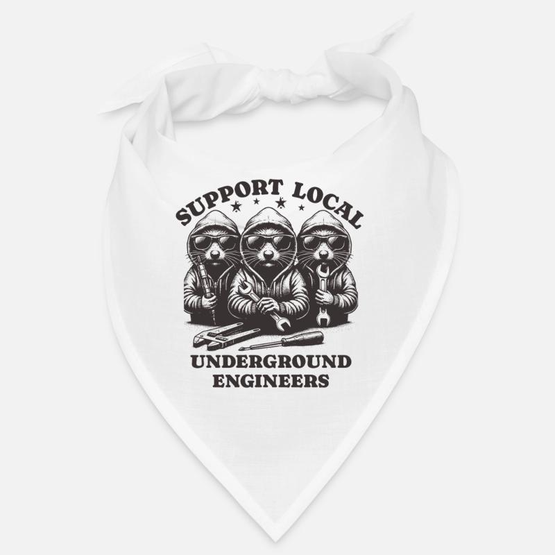 Mole Love Support Local underground engineers Bandana