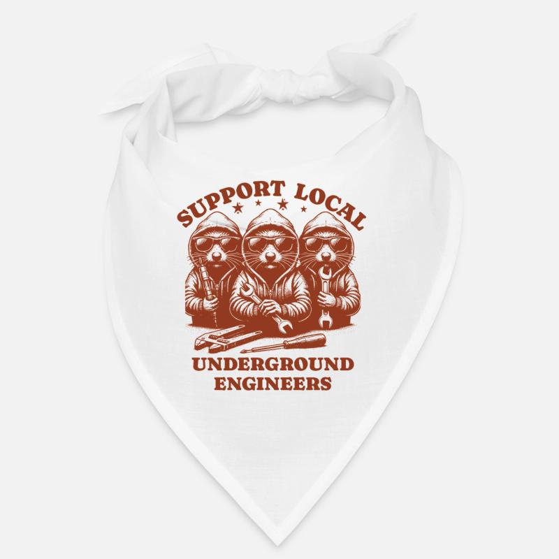 Mole Love Support Local underground engineers Bandana
