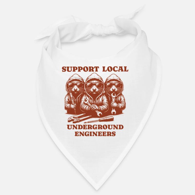 Mole Love Support Local underground engineers Bandana