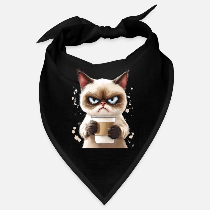 Chat au café - Morning Grouch Bandana