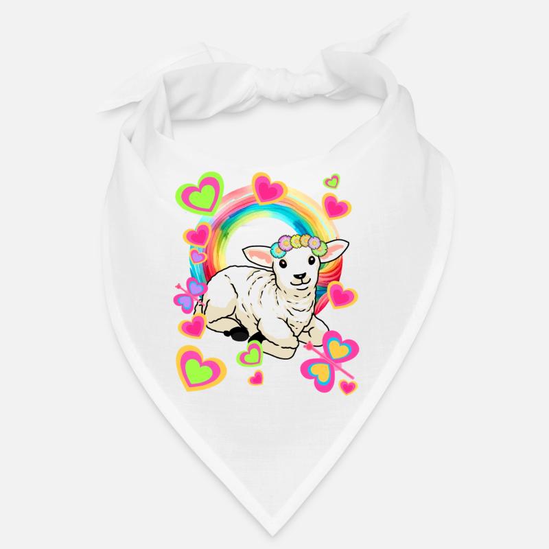 Regenbogen Schaf Schafe Ostern Osterfest Lamm Kind Bandana