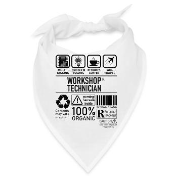 Workshop Technician multi tasking problem solving - Bandana - Weiß - Vorne
