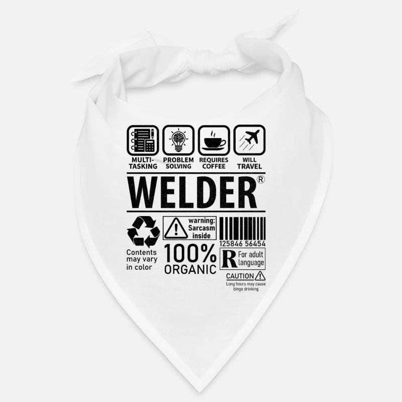 Welder multi tasking problem solving requires Bandana