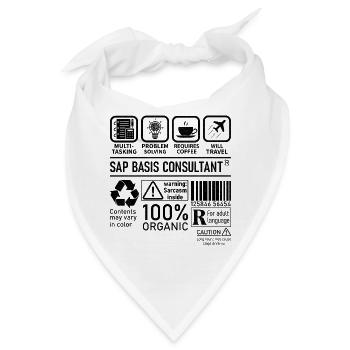 Sap Basis Consultant multi tasking problem solving - Bandana - Weiß - Vorne