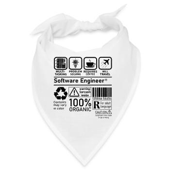 software engineer multi tasking problem solving - Bandana - Weiß - Vorne