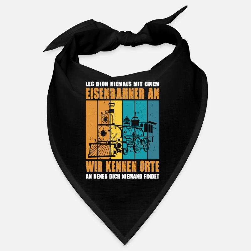 Eisenbahner Lokführer Schaffner Spruch Motiv Bandana