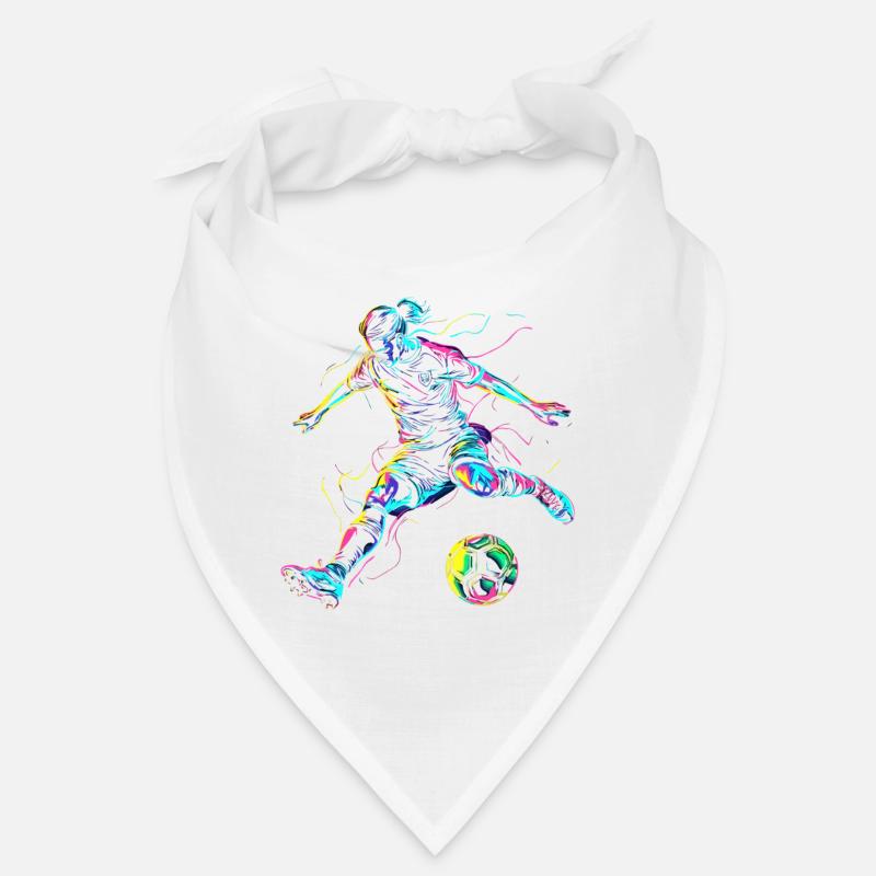 Colour explosion footballer - dynamic design Bandana